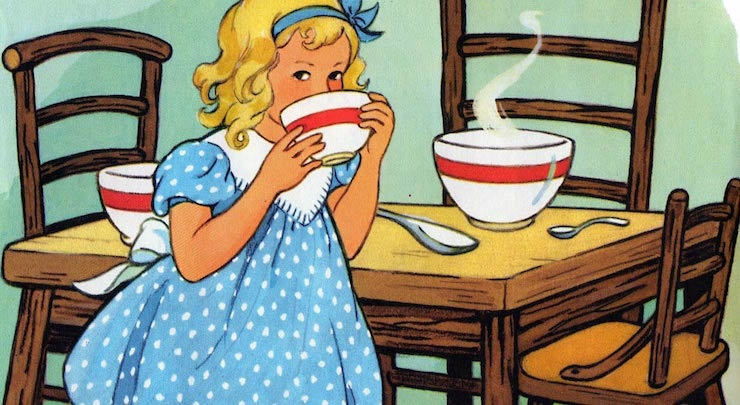 Baby's porridge is just right!