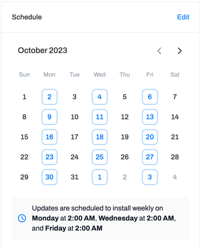 Set a repeating schedule.