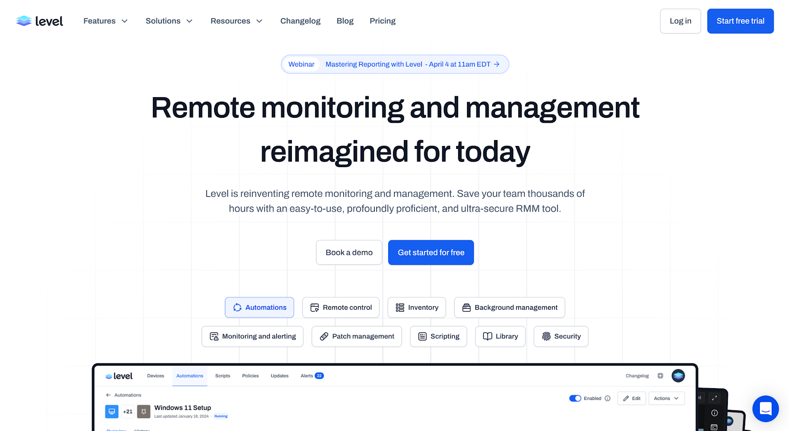 Level RMM software