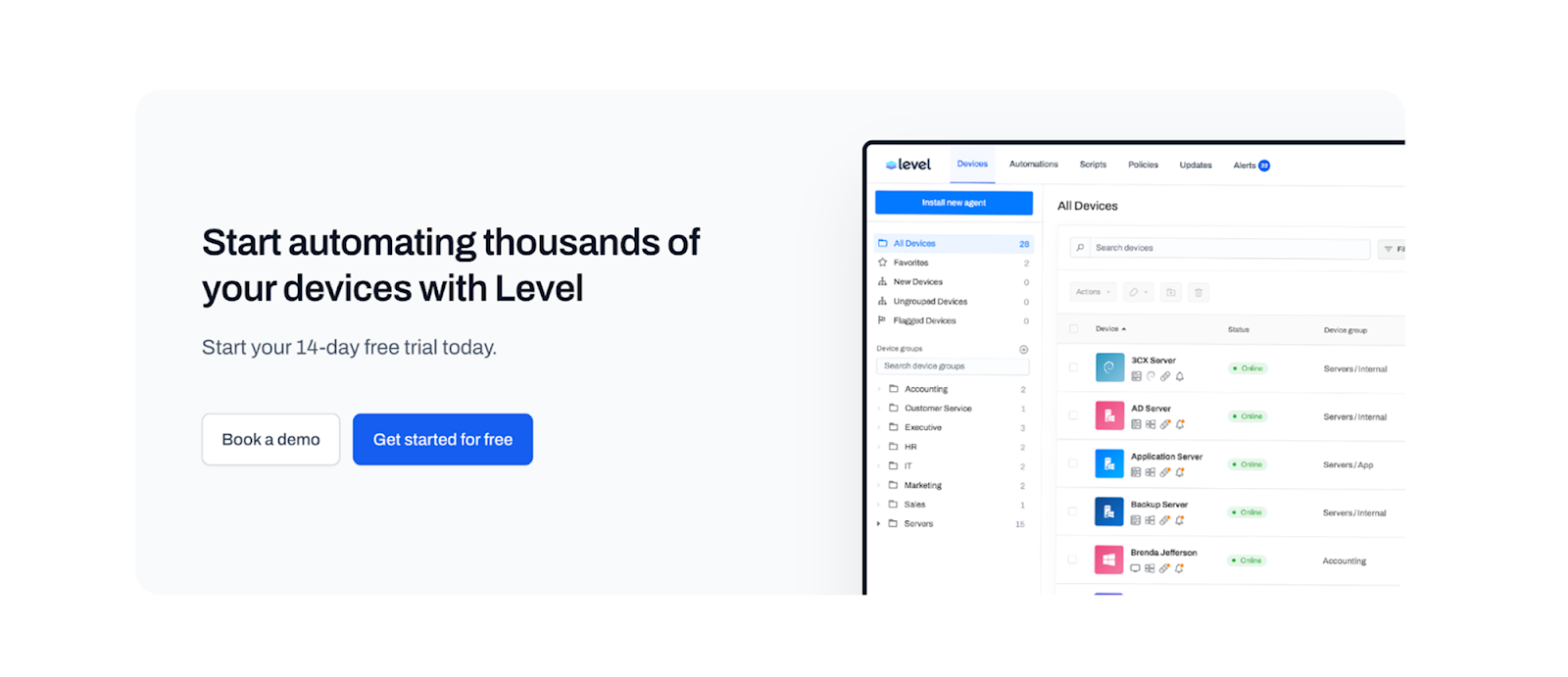 Level automation